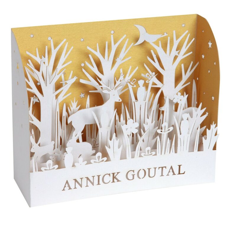 Diorama imprimé pour carte de vœux Annick Goutal