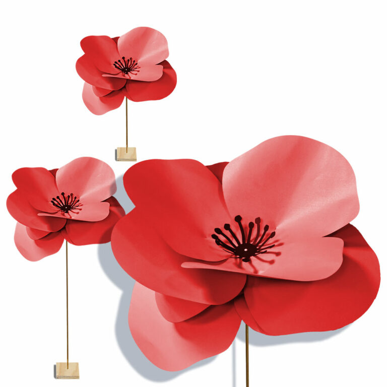 Coquelicot en papier